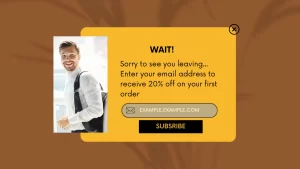 Exit Intent - Retain about to leave customers and users