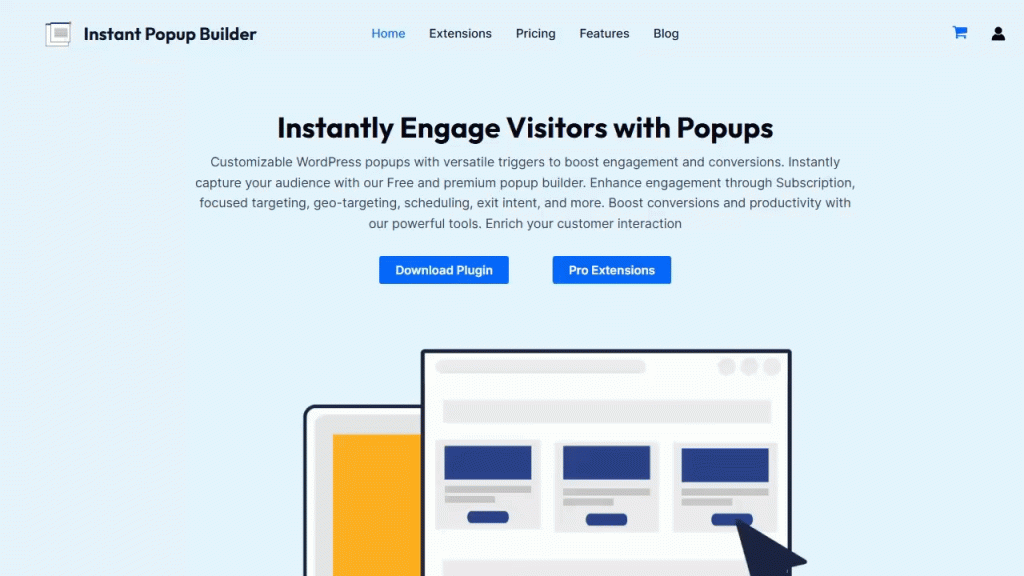 Download Instant Popup Builder Free WordPress Popup Builder Plugin