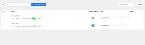 Smart Popup toggles to enable disable